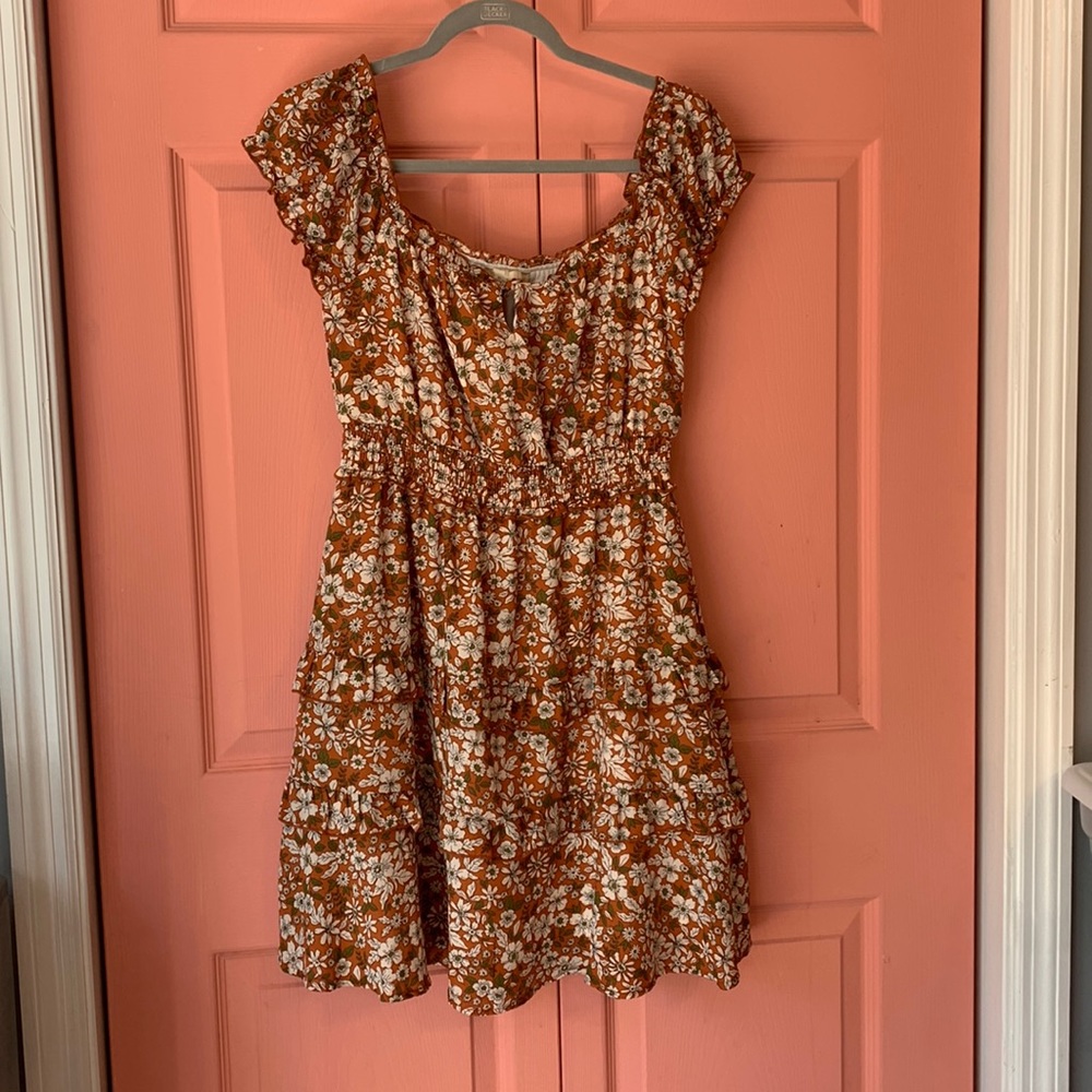 Orange Floral Altar’d State Dress
